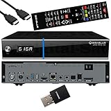 GigaBlue UHD Trio 4K - Combo-Receiver für Satellit, Kabel und terrestrische Signal - E2 Linux TV Smart TV Box und Media Player mit PVR Funktion - inklusive EasyMouse HDMI-Kabel und 300 Mbit WLAN USB