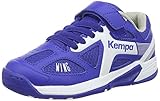 FanSport24 Kempa Fly High Wing Kinder Handballschuhe mit Klettverschluss blau weiß Größe 30