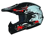 ATO-Helme Kids Pro Kinderhelm Crosshelm Schutzhelm Motorradhelm Quadhelm Kinder Cross BMX Helm (XS 51/52cm, Schwarz)