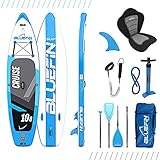 Bluefin Cruise SUP Board Set | Aufblasbares Stand Up Paddle Board | 6 Zoll Dick | Fiberglas Paddel | Kajak Sitz | Komplettes Zubehör 2020 (2020 Cruise 10'8)