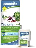 sanotact VerdauungsHeld • 40 Mini-Tabletten • Hilft bei Verdauung von Getreide, Kohl & Hülsenfrüchten • Reizdarm Tabletten verdauungsfördernd bei Blähbauch