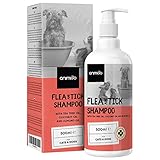 Animigo Floh & Zecken Shampoo für Hunde & Katzen 500ml - Anti Juckreiz - Natürliches Flohshampoo