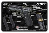 TekMat Unisex-Erwachsene Gun Cleaning Mat Glock Cut Away Pistolenreinigungsmatte, schwarz, Einheitsgröße