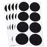 Adsamm® | 40 x Filzgleiter | Ø 50 mm | Schwarz | rund | 1.5 mm dünne selbstklebende Filz-Möbelgleiter in Top-Qualität