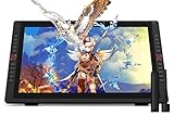 XP-PEN Artist 22R Pro HD IPS Grafikmonitor Drawing Tablet Grafiktablett mit Pen Display Monitor 88% NTSC batteriefreie Stift mit Tilt 2 rote Rollenräder Type-C