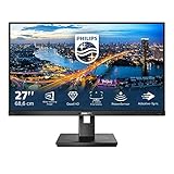 Philips 275B1 - 27 Zoll QHD Monitor, höhenverstellbar (2560x1400, 75 Hz, DVI, HDMI, DisplayPort, USB Hub) schwarz