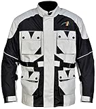 German Wear, Motorrad-Jacke Motorradjacke Textilien Kombigeeignet, Größe:S