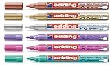 edding 751 Glanzlack-Marker Sparpack 14 Farben und viele Sortimente zur Auswahl (6er Set, metallic sortiert)