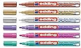 edding 751 Glanzlack-Marker Sparpack 14 Farben und viele Sortimente zur Auswahl (6er Set, metallic sortiert)