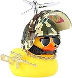 AOMOSA Gelbe Ente Fahrradklingel，gelbe Entefahrrad glocke3 Propeller Kampf Helm，Geeignet für, Fahrräder, Elektrofahrräder, Motorräder, PKWs