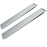 Deuba 2X Auffahrrampe 400kg Laderampe verzinkter Stahl rutschfeste Oberfläche Auffahrschiene Laderampe Anhängerrampe PKW