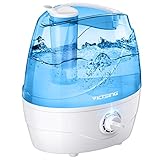 VicTsing 2.2L Baby Luftbefeuchter,Ultraschall-Luftbefeuchter mit großem Wassertank,24 Arbeitsstunden,28 dB Leiser Luftbefeuchter für Schlafzimmer,Baby,Home Office，Blau