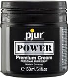 pjur POWER Premium Cream - Fisting Gleitgel mit cremiger Formulierung für extra starken Sex - auch für große Toys & Dildos geeignet (150ml)