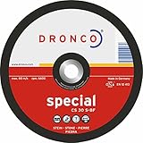 Dronco, Schruppscheibe 125 x 6 x 22,23 , CS 30 S , für Stein und Beton, Schleifscheibe (10 Stück)