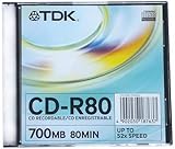 TDK cd-r80sca-l CD-R 52 x 80 Min Slim