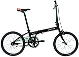 Dahon JIFO Klapprad Unisex Erwachsene, Shiny Black, Größe 16, Taille