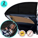 WIN.MAX Sonnenschutz Auto,Sonnenschutz Auto Baby mit Zertifiziertem UV Schutz,Universal Sonnenblende Auto Netz,für Seitenfenster Meshmaterial Schützt Mitfahrer, Baby, Kinder & Haustiere, 2 Stück