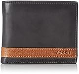 Fossil Herren Quinn ML3653 Geldbörse, Schwarz (Black 001)