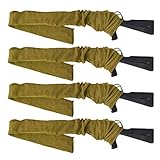 GUGULUZA Socken für Gewehre,Silikon Öl behandelt Knit Fabric Shotgun Gewehr Storage Gun Socke 132 cm (Khaki)