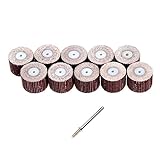 10Pcs 240 Grit Flap Lamellenschleifrad Polierschleifscheibe für Dremel Präzisionswerkzeuge 20mmx16mmx3mm