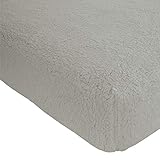 Catherine Lansfield So Soft Sherpa Spannbettlaken für Doppelbett, Grau