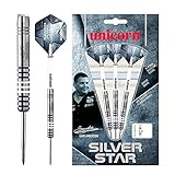 Unicorn Silver Star Gary Anderson Steel Dart, 80% Tungsten, 23g