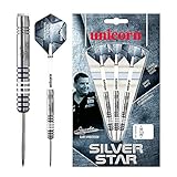 Unicorn Silver Star Gary Anderson Steel Dart, 80% Tungsten, 23g
