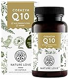 NATURE LOVE® Coenzym Q10 Hochdosiert - Preis-Leistungs-Sieger 2020* - 200mg pro Kapsel. 120 vegane Kapseln im 4 Monatsvorrat. Aus pflanzlicher Fermentation. Hochdosiert & in Deutschland produziert