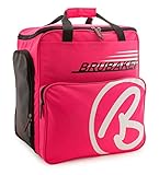 Brubaker Skischuhtasche Helmtasche Skischuhrucksack Super Champion Pink Weiss - Limited Edition -