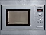 Bosch HMT75M551 Serie 2 Einbau-Mikrowelle / 800 W / 17 L / Drehteller 24,5 cm / Türanschlag Links / Edelstahl / AutoPilot 7 / automatische Leistungsstufe nach Gewicht
