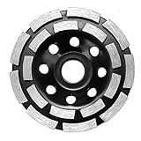 KKmoon 115 mm Diamant Schleiftopf Verdickte Schleifteller Topfscheibe Schleifscheibe für Beton Mauerwerk Stein Bauindustrie