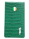 Mercia Golf Scorekarte und Yardage Buchhalter Patriotisches Krokodilleder, Irland