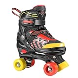 Hikole Rollschuhe für Kinder Roller Skates für Anfänger größenverstellbare (Größe 31-38) ABEC 7, Bequem und atmungsaktiv Quad Skates für Mädchen, Jungen, Jugendliche