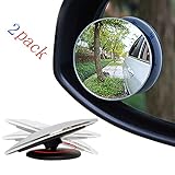 Myhonour Auto Rückspiegel 360 Grad Rotation Verstellbar Rückspiegel Toter-Winkel-Spiegel Car-SideMirror Totwinkel 51MM Rückspiegel Weitwinkel Spiegel Universelle für Alle Autos, 2 Pac