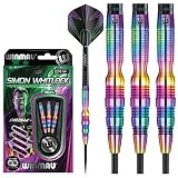 WINMAU Champions - Simon Whitlock 3: 22g Profi Wolfram Steeltip Dartpfeile Set mit Flights und Schäfte