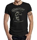 Gasoline Bandit Original Gentlemen Rider Design T-Shirt: Gentlemen No Bike - No Life-XXXXL