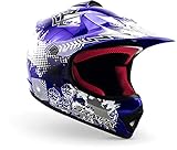 armor HELMETS® AKC-49 „Blue“ · Kinder Cross-Helm · Motorrad-Helm MX Cross-Helm MTB BMX Cross-Bike Downhill Off-Road Enduro-Helm Moto-Cross Sport · DOT Schnellverschluss Tasche XS (51-52cm)