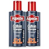 XXL Alpecin Coffein-Shampoo C1, 2 x 375ml - Beugt erblich bedingtem Haarausfall vor, für fühlbar mehr Haar