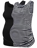 UNibelle Umstandsmode Damen Umstandstop Motiv Umstands Tank Top| Verschiedene Motive und Farben zur Auswahl | Witzig, liebevoll, Originell | Umstandsshirt - Super Auch Als Geschenk zur Schwangerschaft