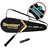 Senston Graphit Badmintonschläger Badminton Schläger für Training, Sport und Unterhaltung mit Schlägertasche