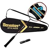 Senston Graphit Badmintonschläger Badminton Schläger für Training, Sport und Unterhaltung mit Schlägertasche