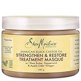Shea Moisture Haarmaske zur Stärkung und Regeneration, jamaikanisches schwarzes Rizinusöl, 340g