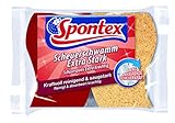 Spontex 19311013 Scheuerschwamm extra stark - 2 langanhaltende Scheuerschwämme. ideal für Töpfe und Pfannen