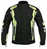 Ridex Motorradjacke für Herren, wasserdicht, Textil Gr. M, Schwarz