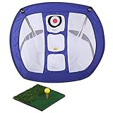 Golf Driving Netz Golf übungsnetz Zusammenklappbarer Golfball Schutz Ziel Trainingsnetz Faltbare Chipping Netz Driving Netz Golfnetz Faltbar Trainingshilfe Indoor-Outdoor-Übungsball - 50 x 80 x 63 cm