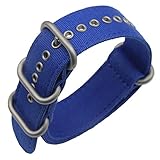 Autulet 26mm Nylon Uhrenarmband Herren Blau