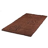 Dirty Dog Runner smart braun Hunde Schmutzfangmatte Hundematte Hundedecke XL: 120 x 60 cm