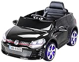 Actionbikes Motors Kinder Elektroauto VW Golf GTI Original Lizenz Kinderauto Kinderfahrzeug Elektro Auto Spielzeug Für Kinder (Schwarz)