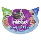 Whiskas Knuspertaschen Katzensnacks Lachs, 60 g