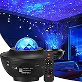 Elecstars Sterne Projektor Lampe, LED Sternenhimmel Projektor Lampe mit Fernbedienung und Timer Eingebauter BT-4.2 Musiklautsprecher Geschenke für Geburtstagsfeier Hochzeit Schlafzimmer Wohnzimmer